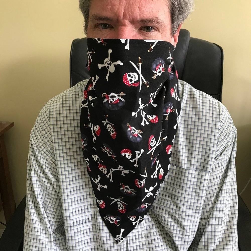 Pirate Face Cover Decorative Handmade  New